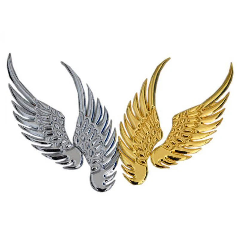 OVERE 1 комплект автомобильных наклеек металлические 3D Крылья ангела Стайлинг для