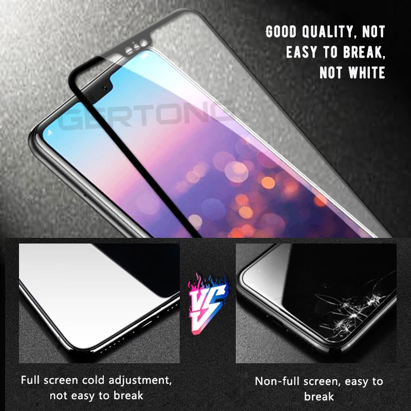 Закаленное стекло с полным покрытием для Huawei P30 P20 Lite Pro Y9 Y7 Prime 2019 2018 Nova 4 Защитная