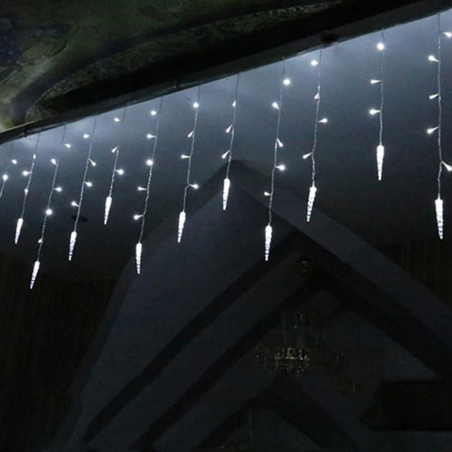 Праздничное освещение 3 5 м 96 LED сосулька для дома Рождественское украшение
