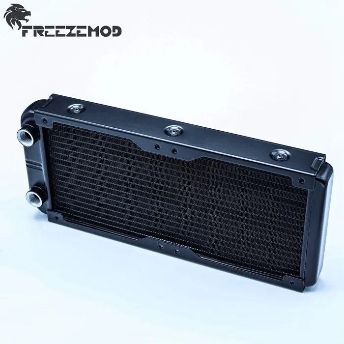 FREEZEMOD 240 мм алюминиевый компьютерный жидкостный теплообменник с резьбой радиатора для 2*12 см вентиляторов. SR-L240G14