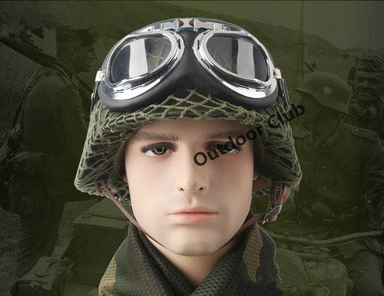 Немецкий M35 шлем Luftwaffe Стальной шлем черный тактический шлем страйкбол тактический шлем