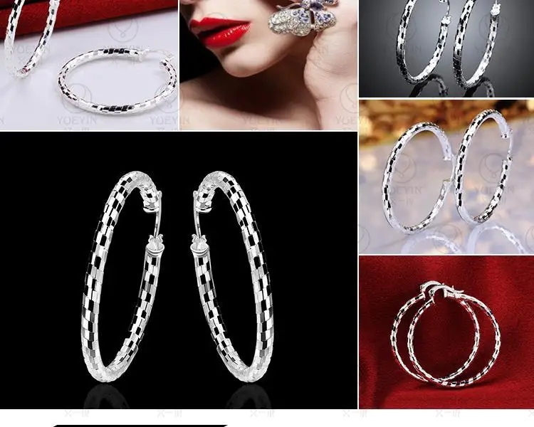 Серьги кольца из циркониевого сплава. E594