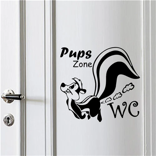 Забавные наклейки для туалета с изображением белки WC diy adesivos de paredes дома