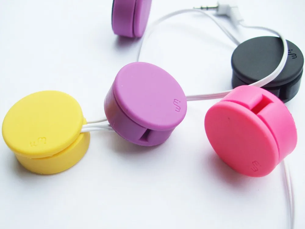 2017 держатель для наушников устройство намотки кабеля милая Яркая Цветная