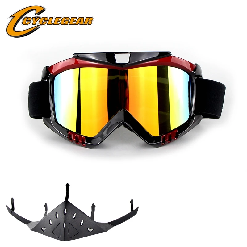Мотоциклетные очки Cyclegear съемные мотоциклетные модульные гоночные для