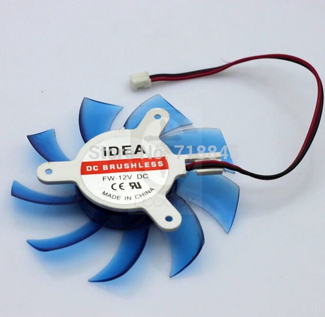 75 мм 2Pin ПК видео Графическая карта VGA теплоотводящий кулер вентилятор Замена 12V
