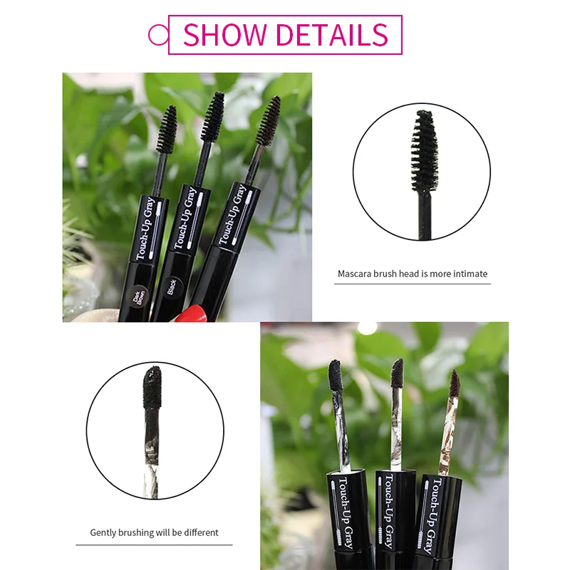 Sevich Double ENDS Design Hair Dye Stick Instant Cover Up Gray Hair Root 3COLORS 7ml Modify Cream Stick Temporary Hair Dye Pen