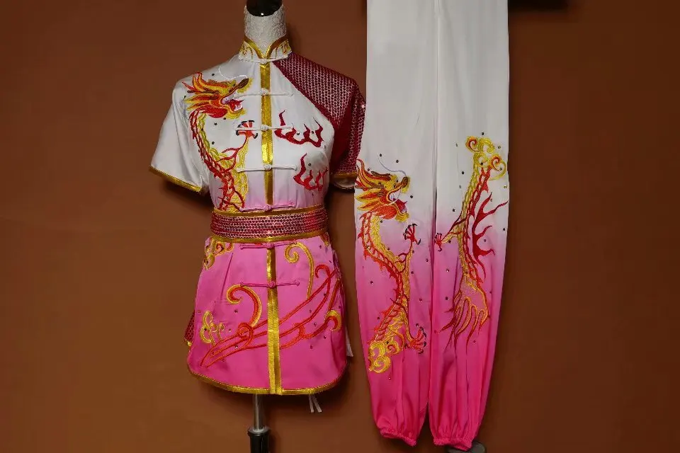Wushu taichi одежда тайцзи changquan Униформа боевые искусства соревнования вышитые