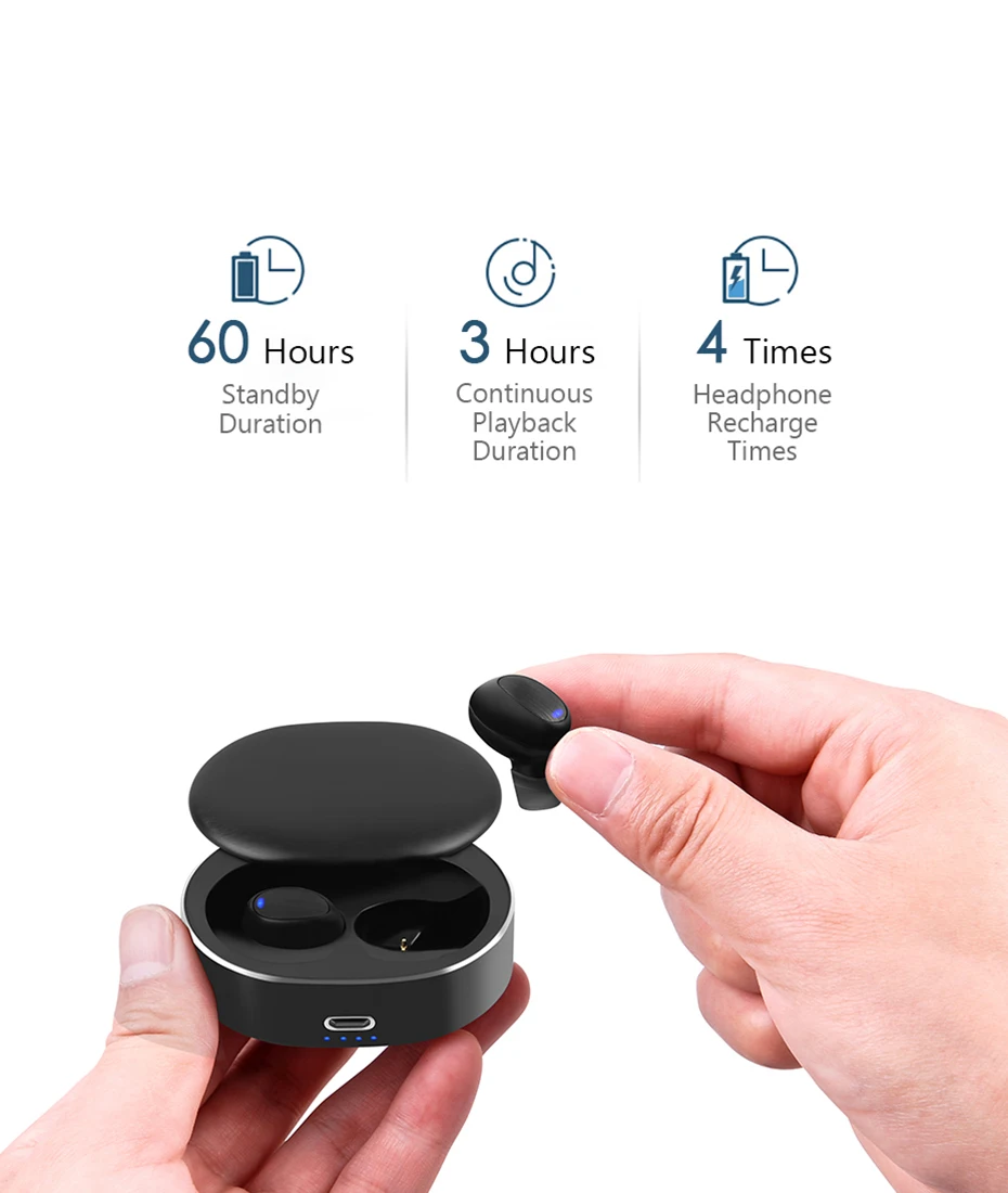 Наушники B20 мини беспроводные Bluetooth наушники сенсорные наушники с зарядным устройством TWS 5,0 мини Беспроводные спортивные наушники с микрофоном
