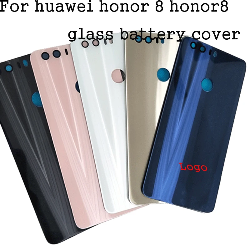 Стеклянная крышка + адхенсивная наклейка для Huawei Honor 8 стеклянная батареи задняя