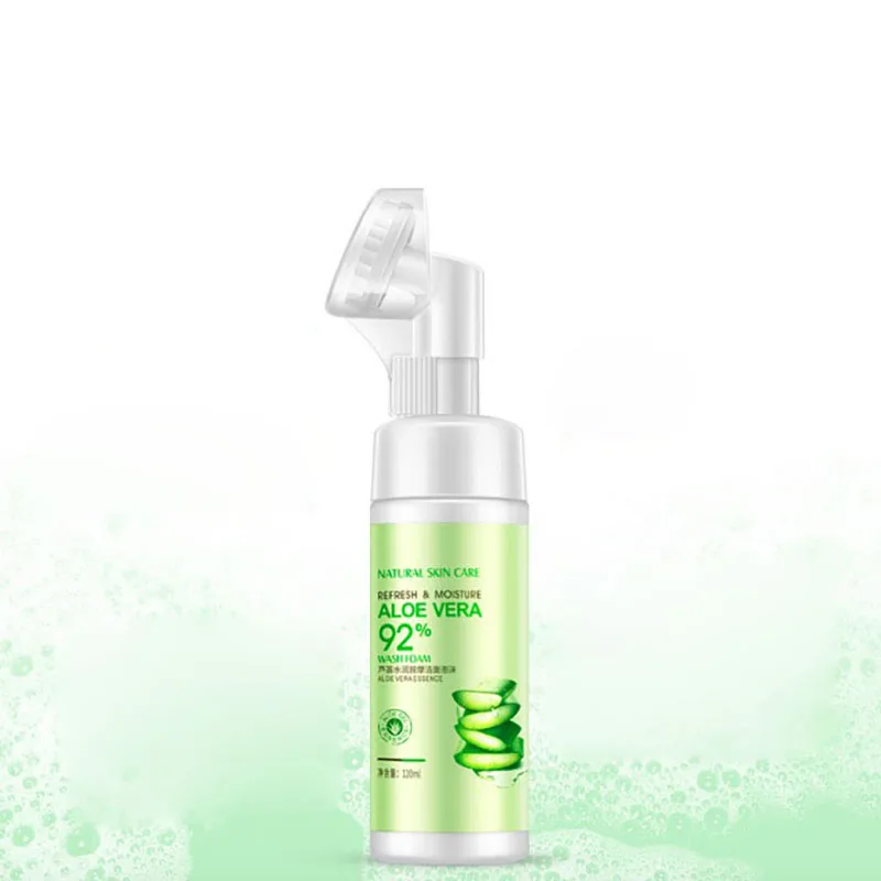 

Aloe Vera Limpiador Facial Cleanser Exfoliante Black Head Remover Oil Control Cleaning Rich Foaming Limpiadores Faciales Scrub