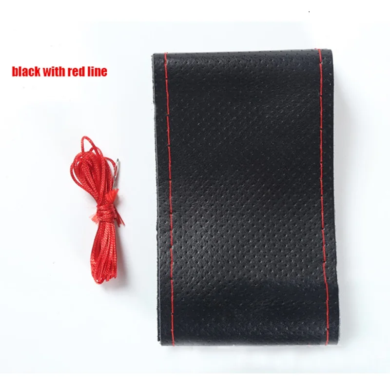 

DIY Steering Wheel Covers/ Soft Fiber Leather braid on the steering-wheel of Car With Needle and Thread Interior accessories