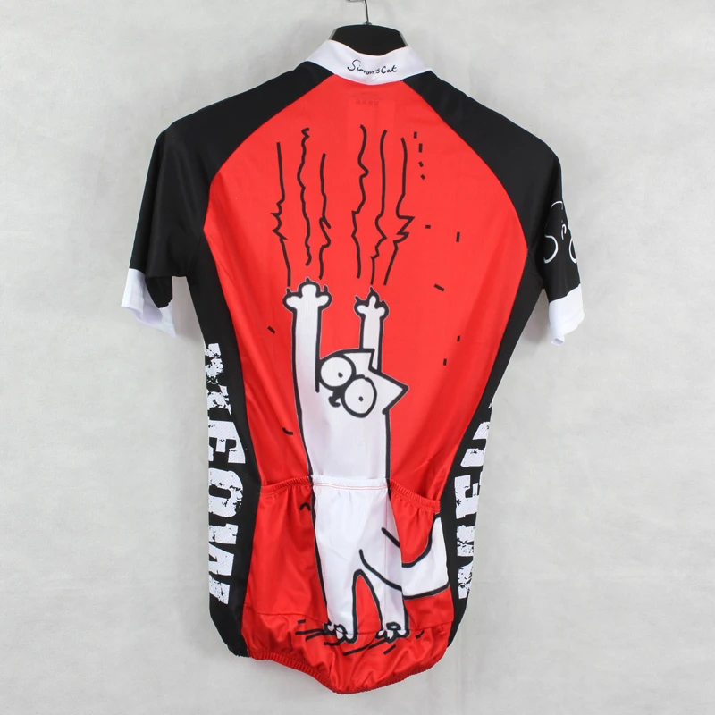 Новинка красная/Черная Спортивная одежда MEOW Alien Женская велосипедная рубашка