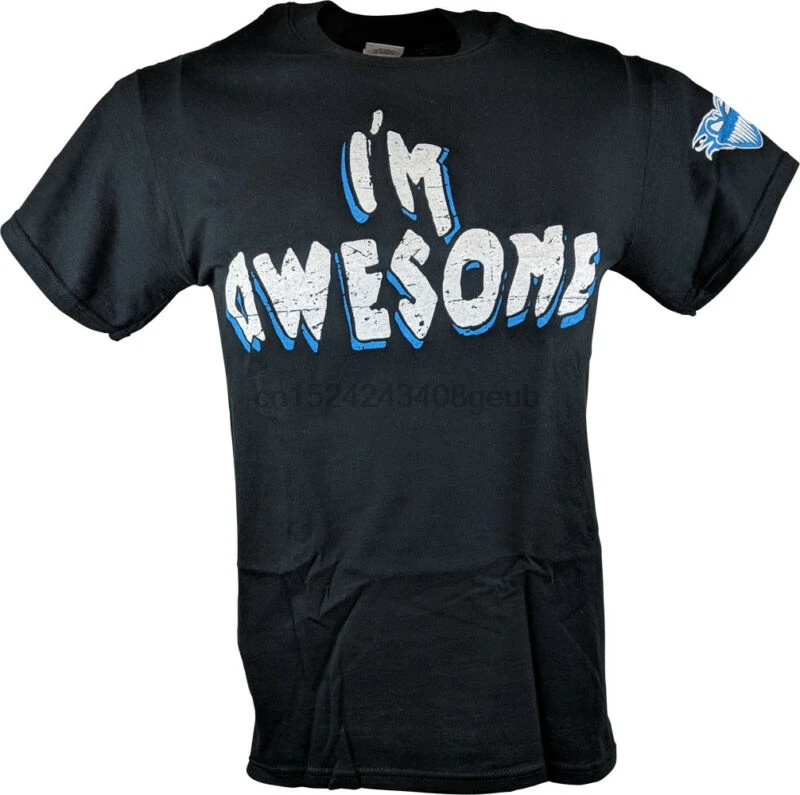 The Miz I'm Awesome синяя черная Мужская футболка | одежда