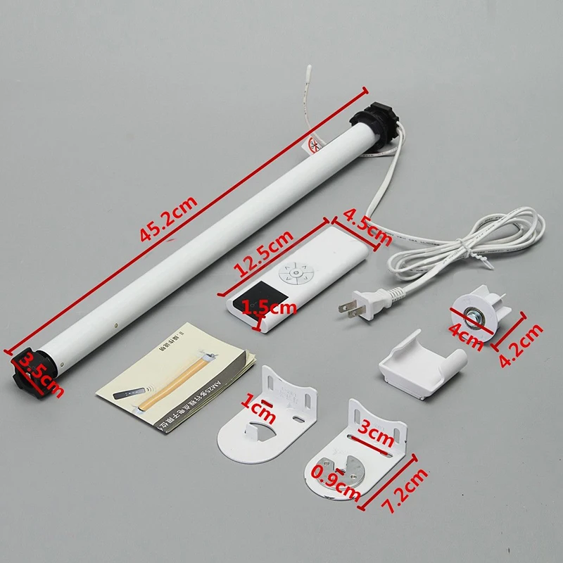 JX LCLYL AC 100 240V Электрический роликовый затеняющий двигатель трубчатый пульт