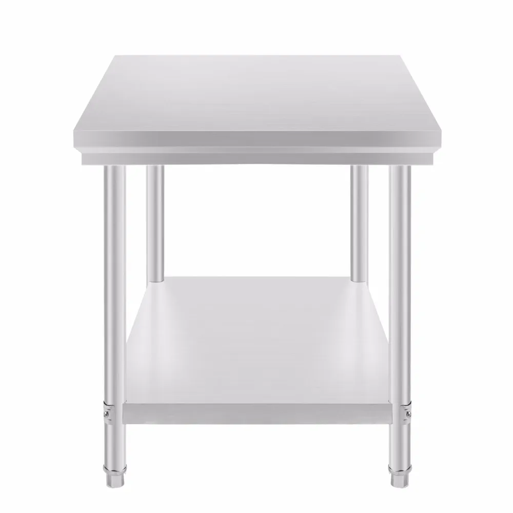 Нержавеющая сталь Коммерческая Кухня работа еда Prep стол 2" x 48"