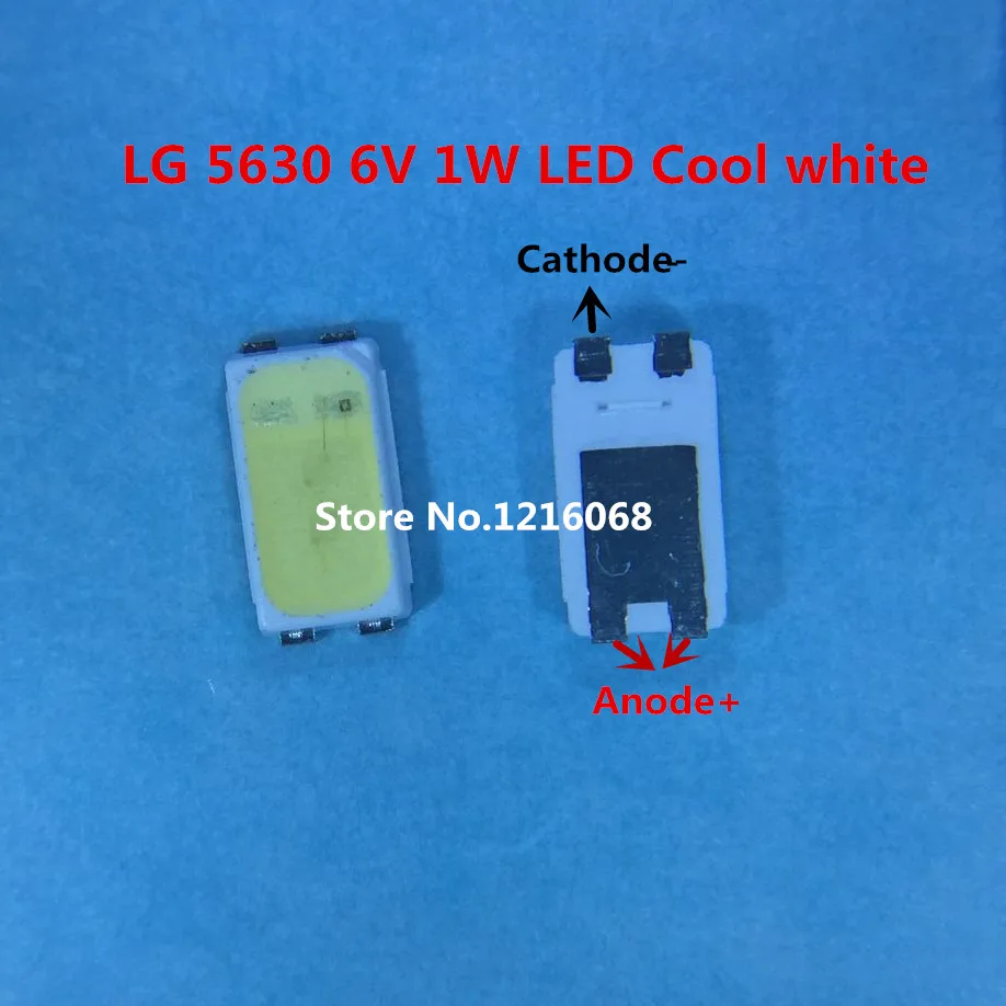 100pcs For LG LCD Backlight TV Application Middle Power LED 1W 6V 5630 5730 | Лампы и освещение