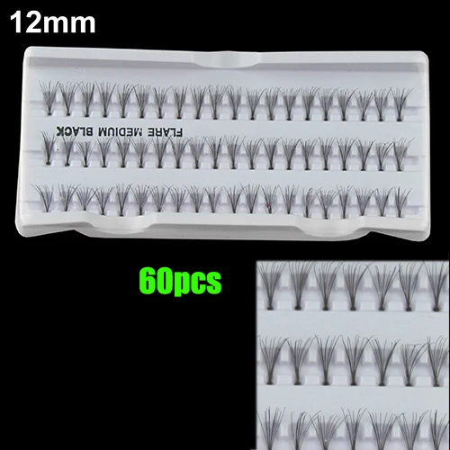 Черный 8 мм 10 12 60 фотоэлементов накладные ресницы лоток для макияжа|lash extension