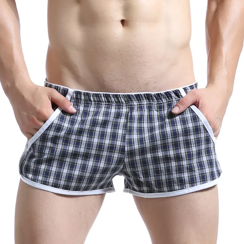 Мужские хлопковые трусы-боксеры WJ удобные шорты для тренировок одежда дома лидер