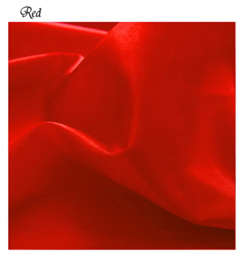 Red 1,50(ширина)* 2 м, 19 цветов, имитация шелковой атласной ткани, ткань для шитья, подкладка для украшения свадебной вечеринки, детские постельные принадлежности, пижамы, домашний текстиль - Цвет: Red