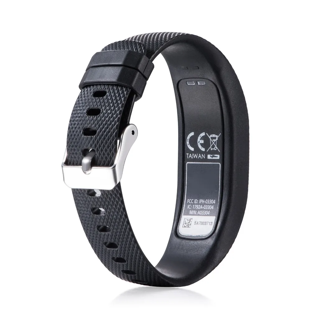 Ремешок силиконовый для фитнес трекера Garmin VivoFit 4 сменный Браслет наручных часов