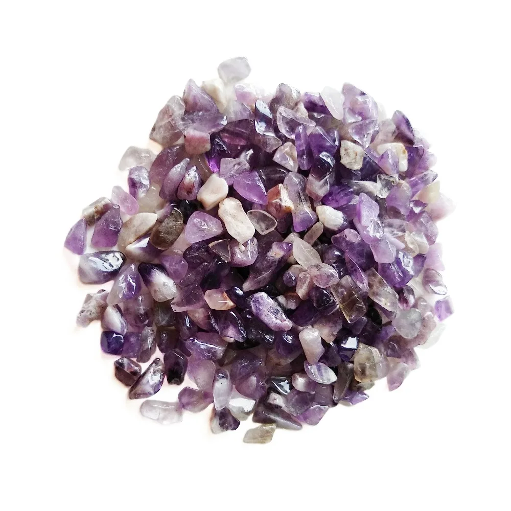 

Natural Purple Amethyst Stone Tumbled Small Chips Crystals Healing Set Fish Tank Home Decoration 50g