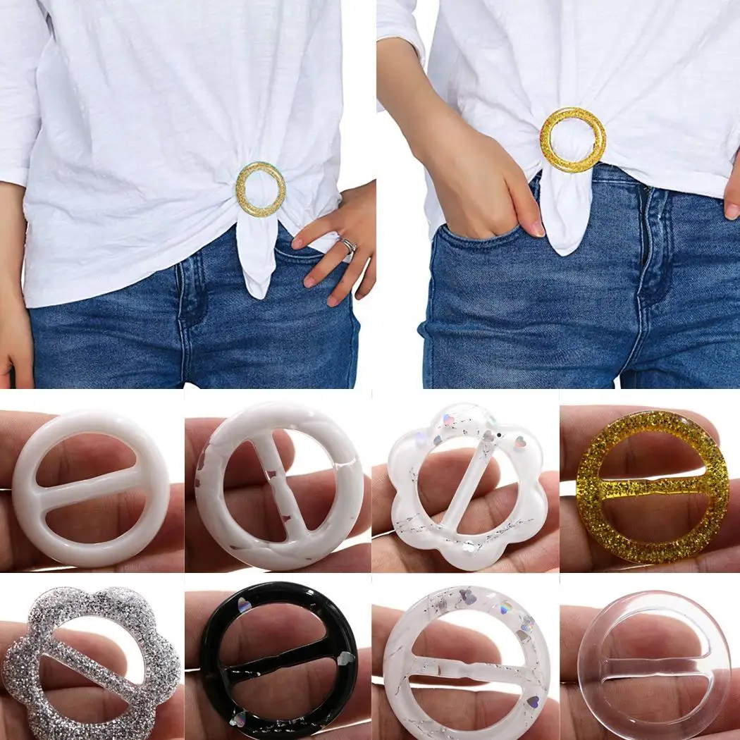 Ремень ветровка пальто круглая кнопка кольцо Футболка клип Модный узор 1 9 с