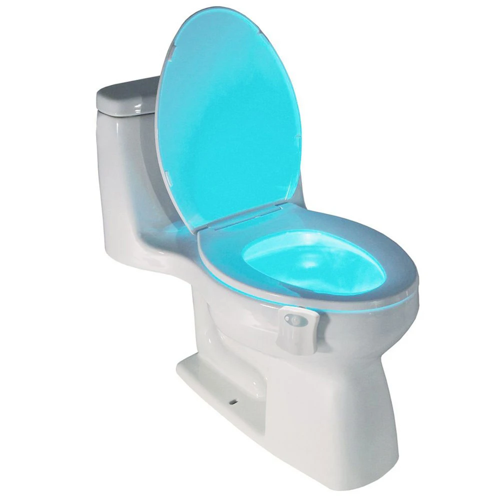 Smart ободок для унитаза свет WC движения PIR сенсор лампа ночник 8 цветов водостойкий