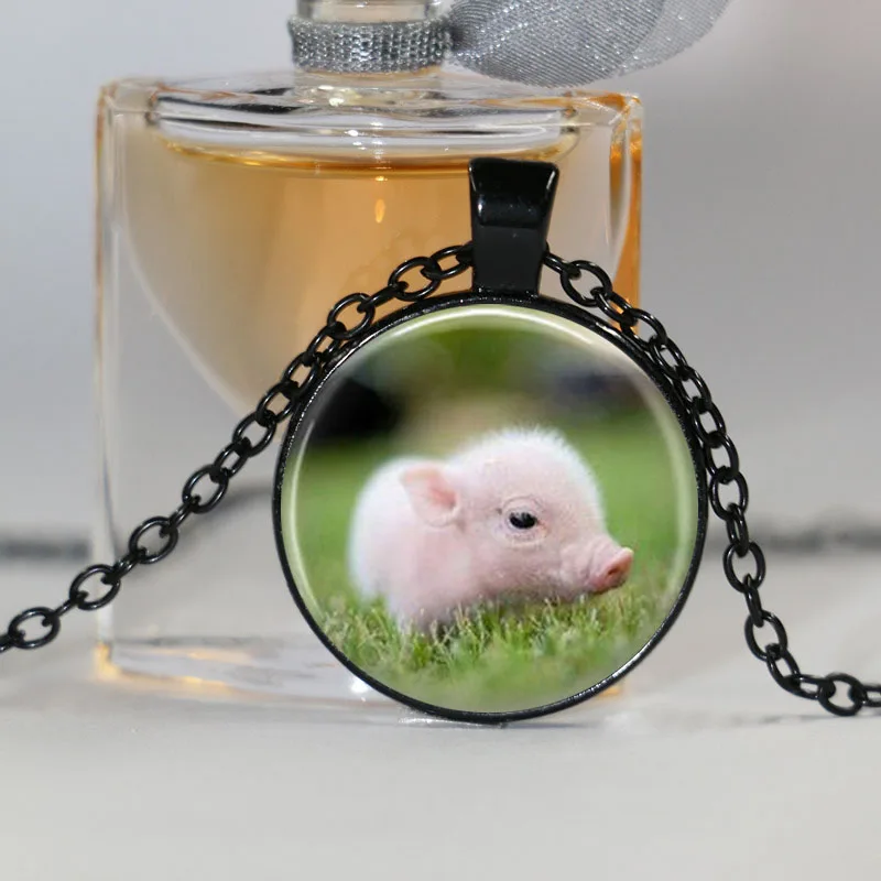 Детское ожерелье-подвеска с логотипом поросенка винтажное ожерелье ручной