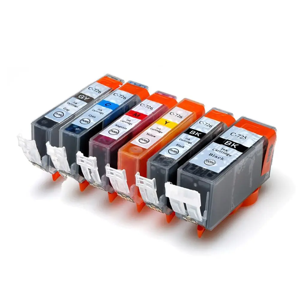 До 6 цветов PGI725 CLI726 совместимый чернильный картридж для canon PIXMA MG8170 MG6170 MG8250 с