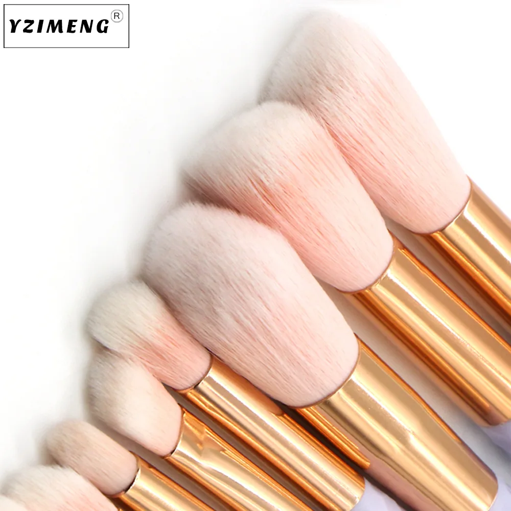 7 шт. новый стиль портативные Кисти для макияжа набор косметических кистей Набор