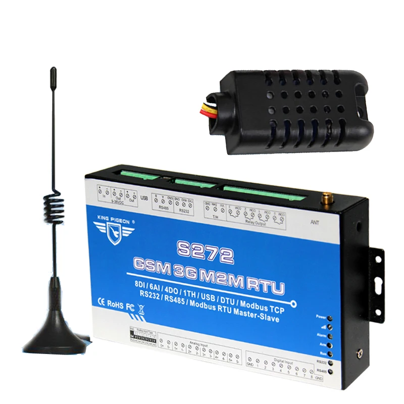 Система контроля температуры и влажности Modbus GSM 3G 4G RTU дистанционный