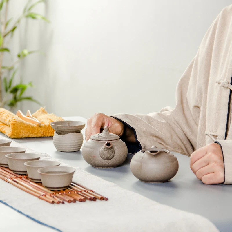 Изысканный чайный сервиз набор кунг фу для черного зеленого чая улун чай грубая