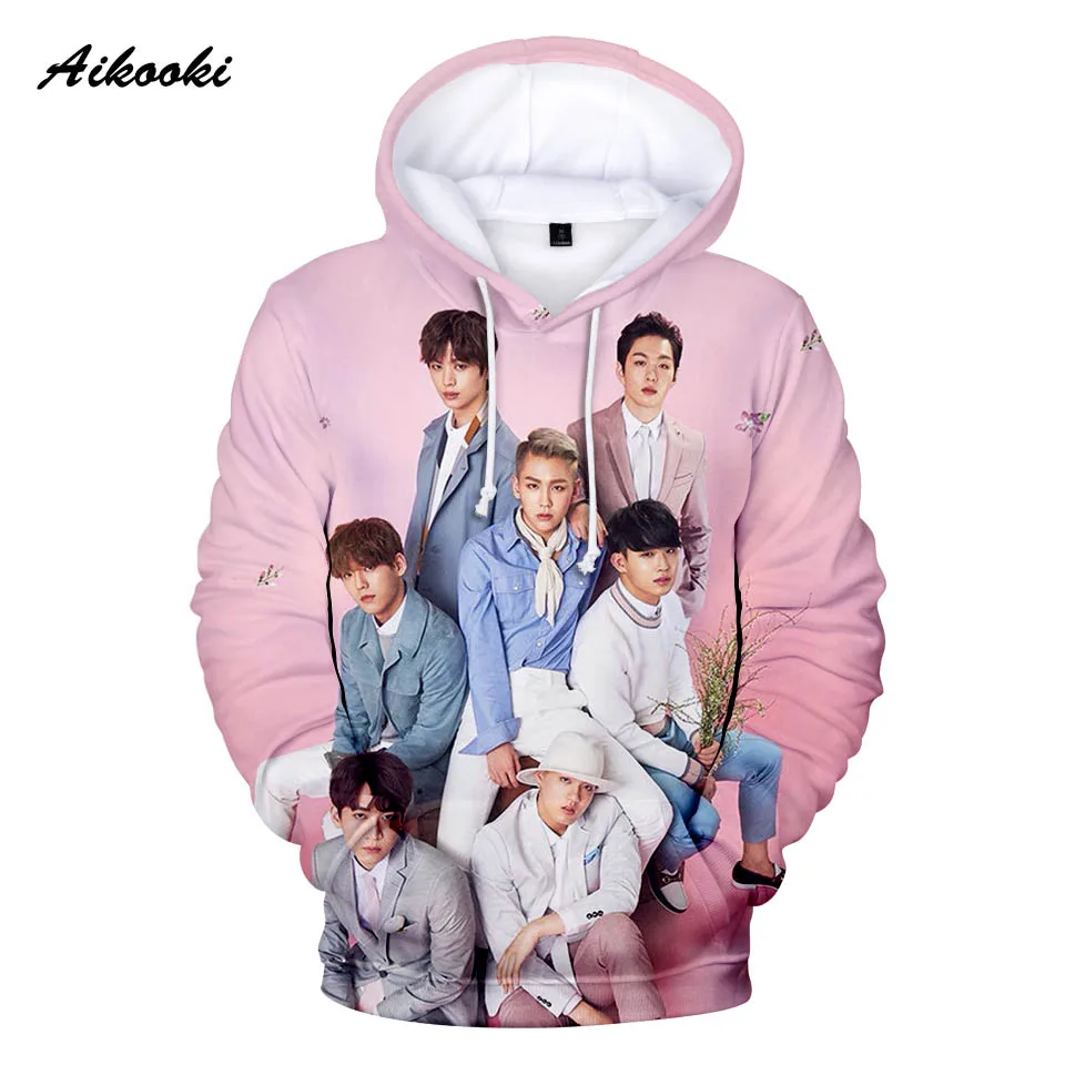 Толстовка с капюшоном BTOB ildo для мужчин и женщин активного отдыха Kpop 3D модный