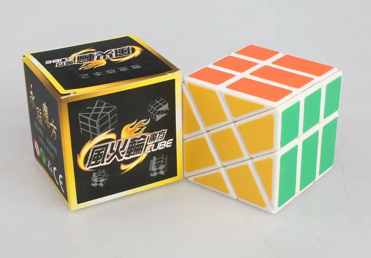 YJ windmill white Yongjun Ветряные мельницы черный/белый Cubo magico Скорость кубик Твист головоломки Обучающие игрушки идея подарка Прямая кубик рубика - Цвет: YJ windmill white