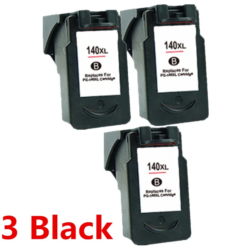 3 Black Восстановленные картриджи для Canon PG-140 PG 140 PG140 CL-141 CL 141 CL141 Pixma MG2580 MG2400 MG2500 IP2880 для струйной печати - Цвет: 3 Black