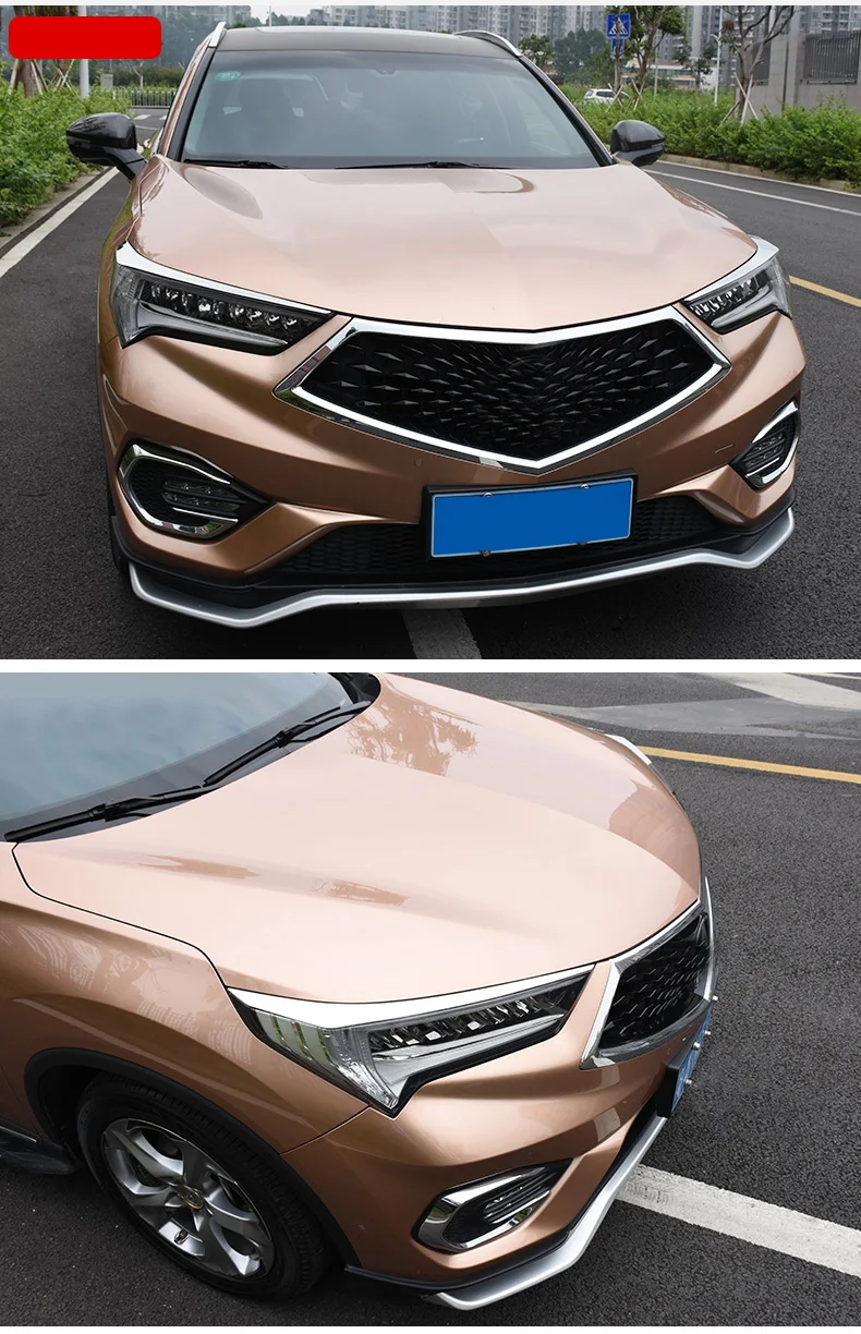 Lsrtw2017 из нержавеющей стали фары автомобиля рамка планки для Acura CDX