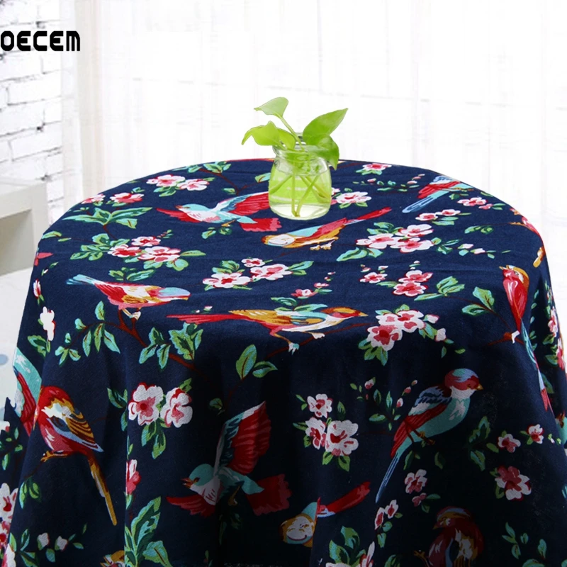 145*50 см Птица с печатным рисунком из натурального хлопка льняные ткани для DIY