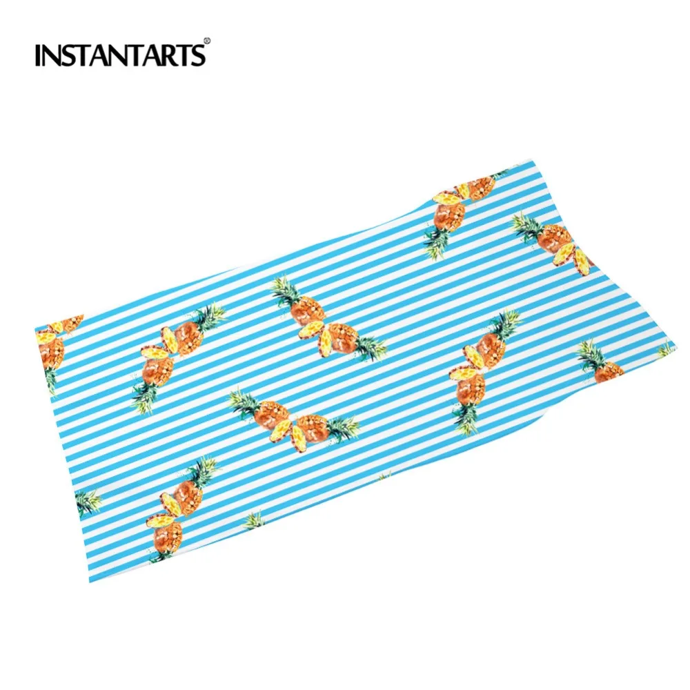 INSTANTARTS Microfiber Swimming Quick Dry Towel Beach Bath Towels for Adults Cartoon Pineapple Print Camp Blanket Yoga Mat | Спорт и