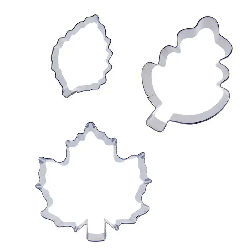 Форма листа 3 шт. формы для резки печенья резка овощей инструменты выпечки мягкое