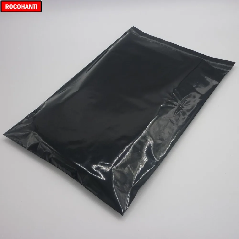 100x напечатанный на заказ пластиковый пакет для почтовых отправлений несущей сумки глянцевые черные полиэтиленовые конверты хозяйственная сумка с вашим собственным логотипом