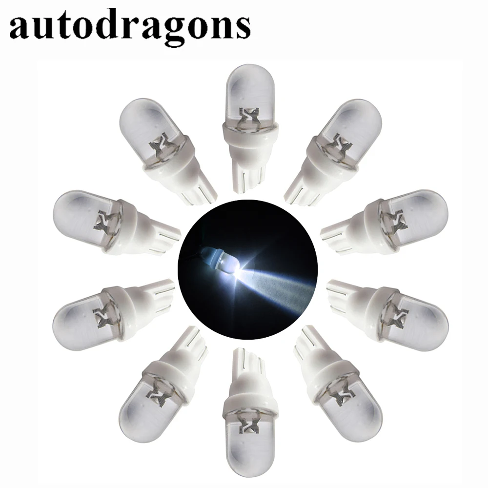 Светодиодные лампы autodragons 20 шт. цветные синие янтарные красные теплые холодный