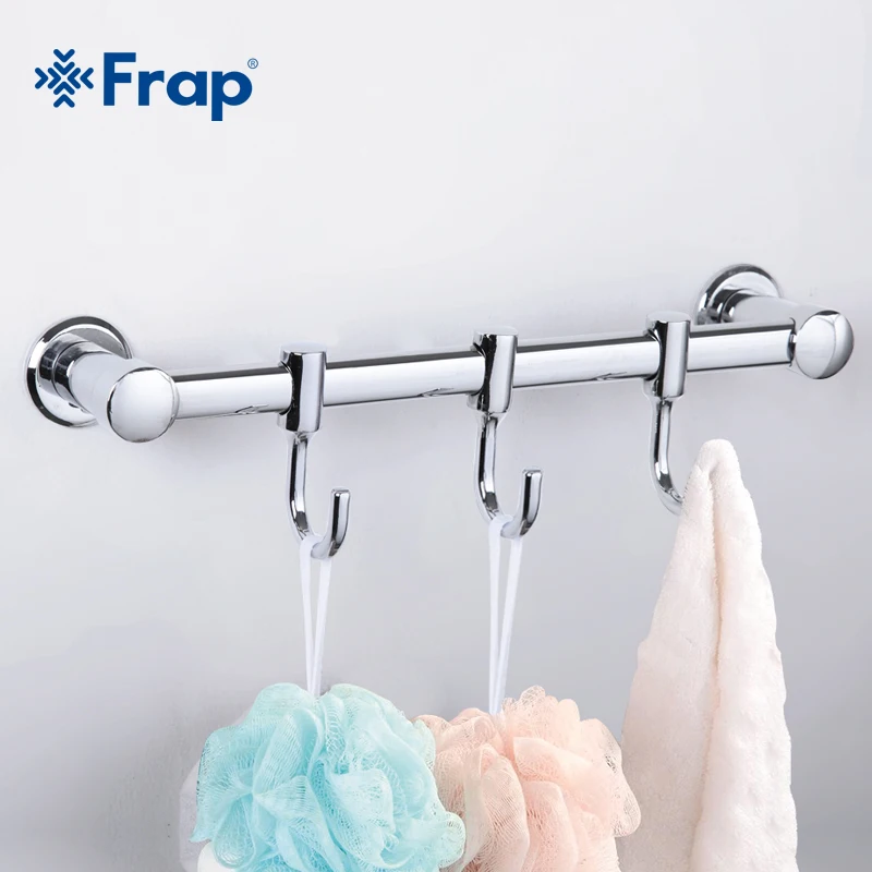 Frap цинковый сплав хромированный крючок для одежды Гибкая скользящая вешалка
