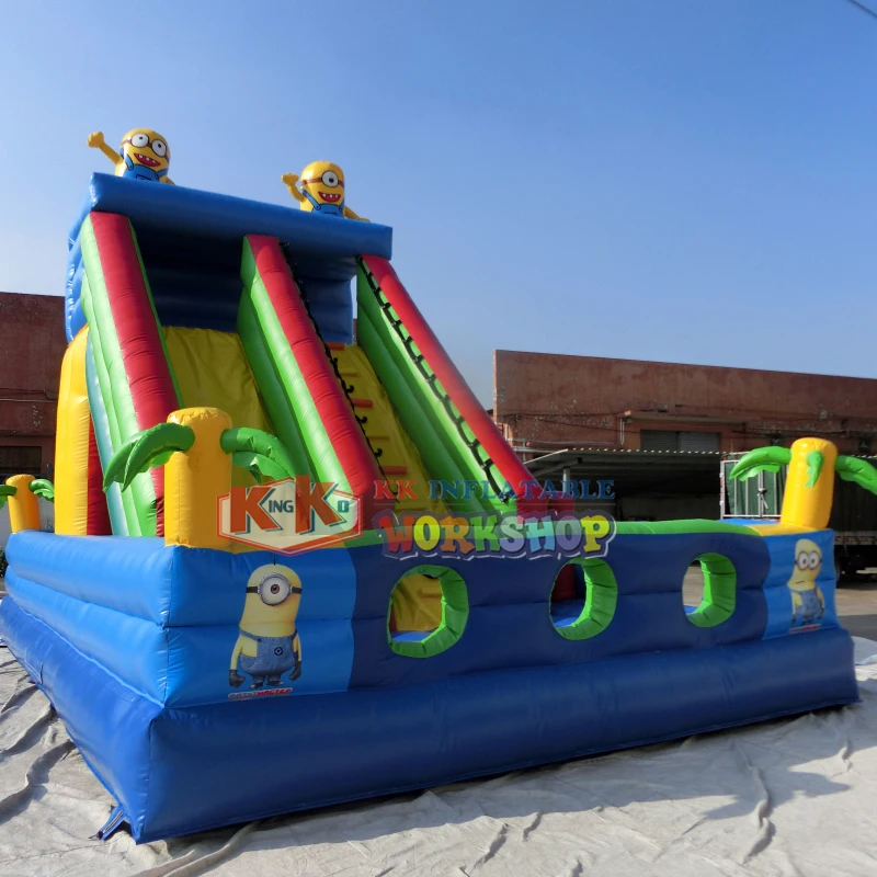 

Indoor and Outdoor Equipment Inflatable Playground Dry Slide For Kids Factory