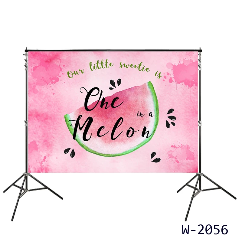 

One In A Melon Backdrop Watercolor Watermelon Girl 1st Birthday Party Background First Birthday Party Cute Pastel Background