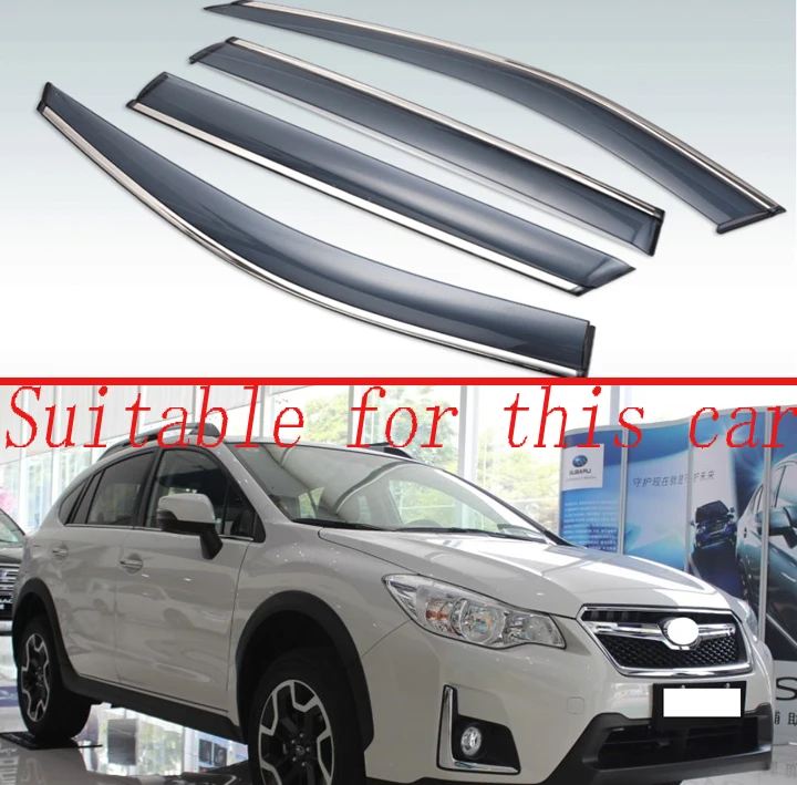 Для Subaru XV 2011 2017 пластиковый внешний козырек вентиляционные оттенки окна Защита