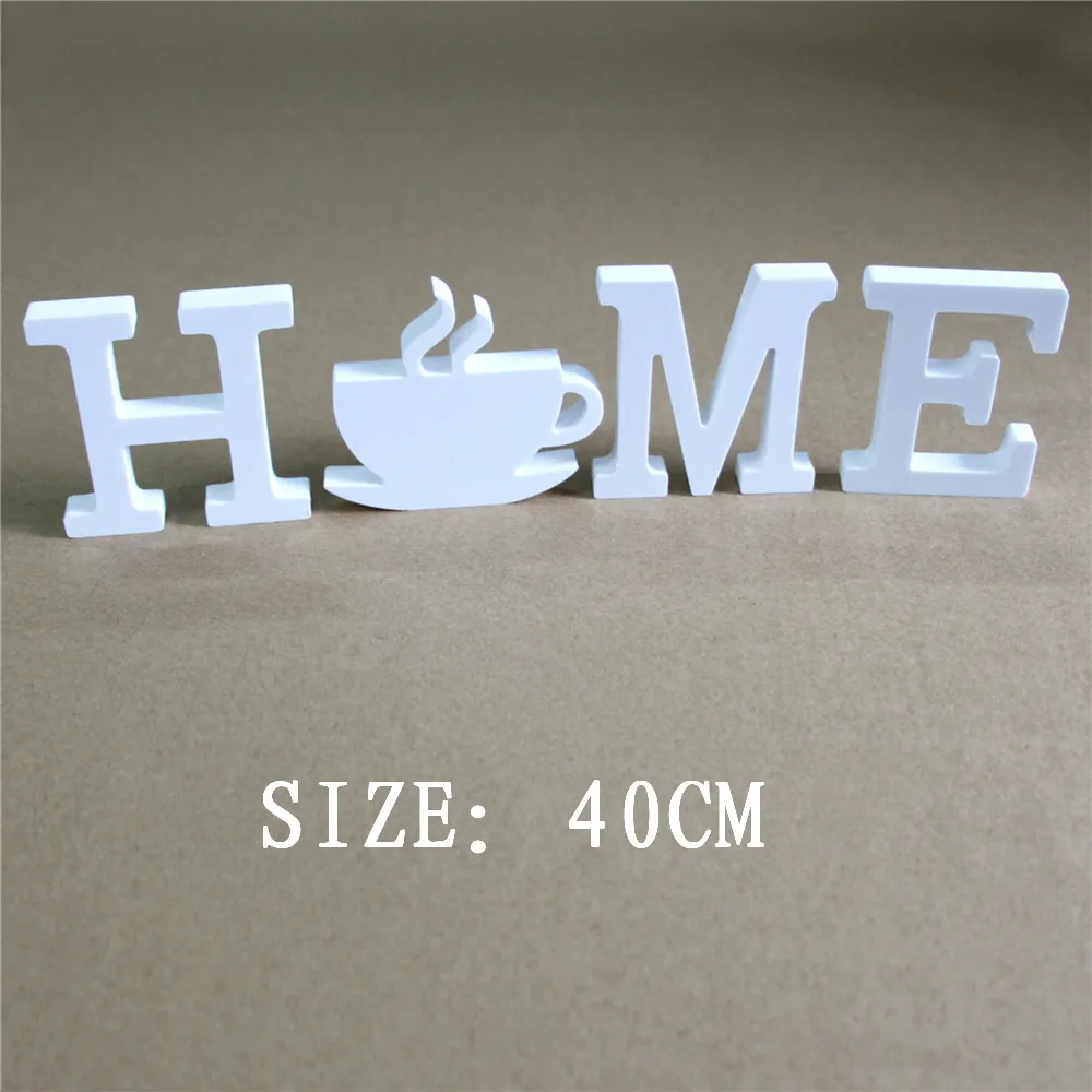 

Artificial wood Wooden letters Butterfly crown heart ring Digital Number 40cm for Home wedding decoration Gift and Child's name