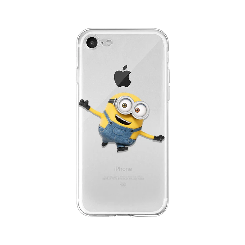 Ruicaica милые Миньоны из мультфильма Coque Shell чехол для телефона для Apple iPhone 8 7 6 6S Plus X XS MAX 5 5S SE XR мобильных телефонов
