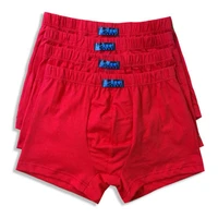 3pcslot red fashion high quality men boxers shorts underpants cotton big size l 3xl 4xl 5xl undrewear boxer jonk 006