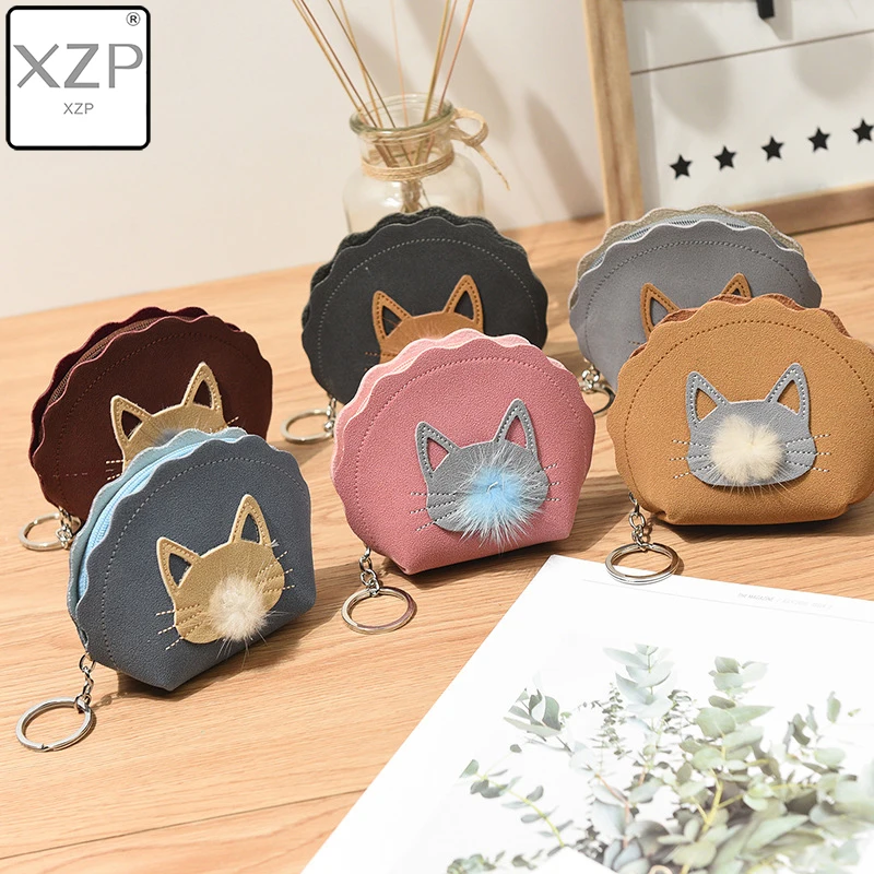 Мини-кошелек XZP на молнии маленькие кошельки для мелочи с изображением животных